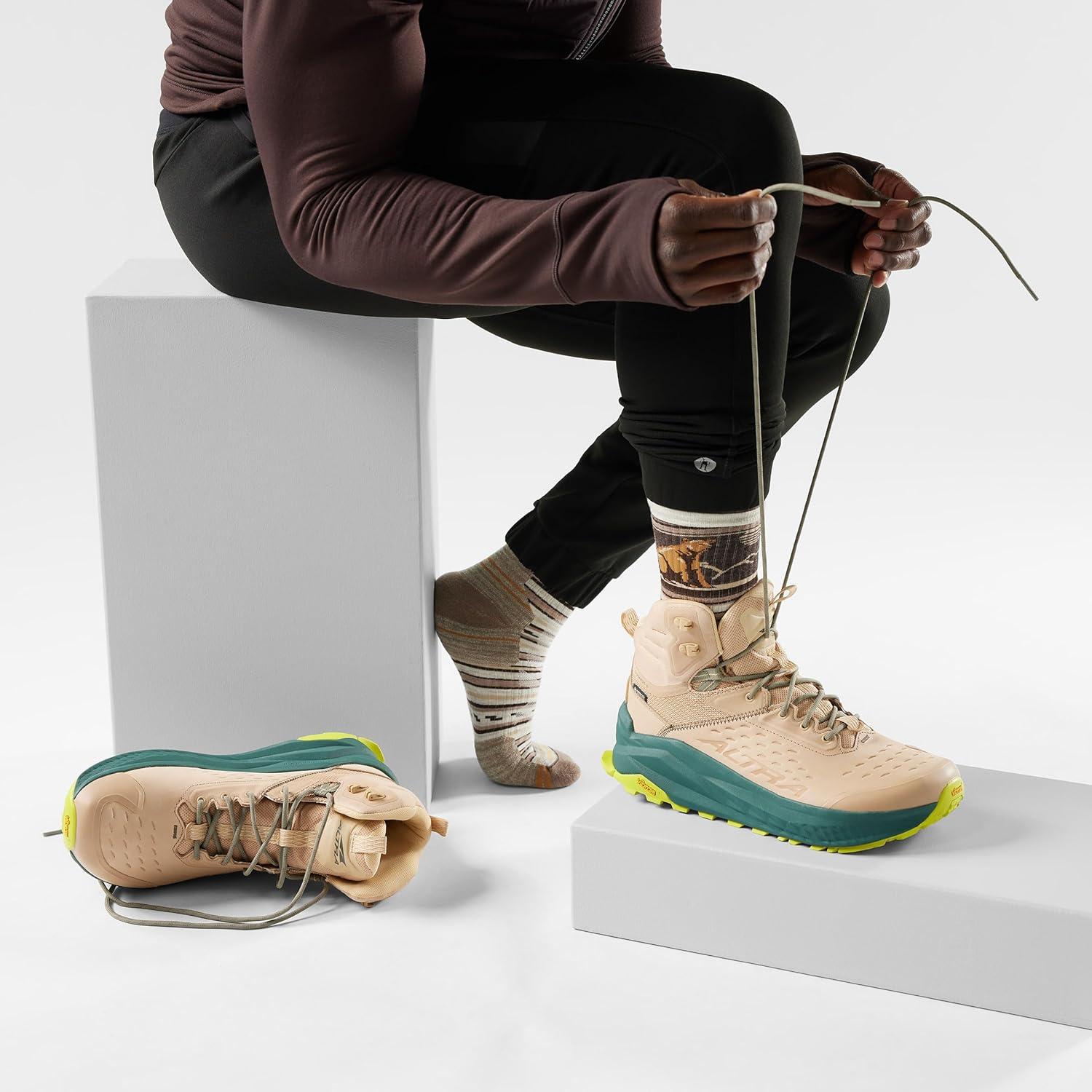 image:imageSmartwool Mens Hike Targeted Cushion Bear Stripe Mid Crew SocksAsh
