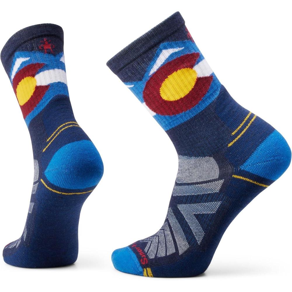 image:imageSmartwool Mens Hike Light Cushion Colorado Crew SocksLaguna Blue