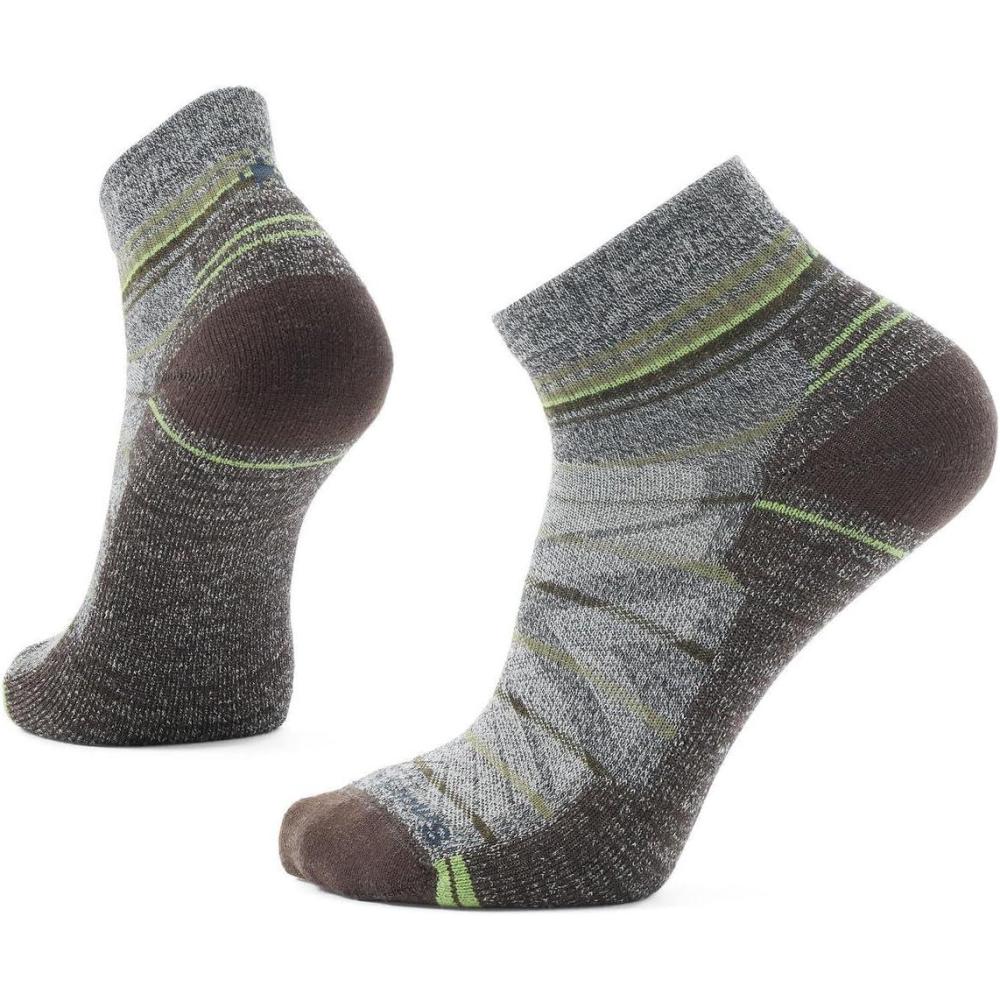 image:imageSmartwool Mens Hike Light Cushion Pattern Ankle SocksAshcharcoal