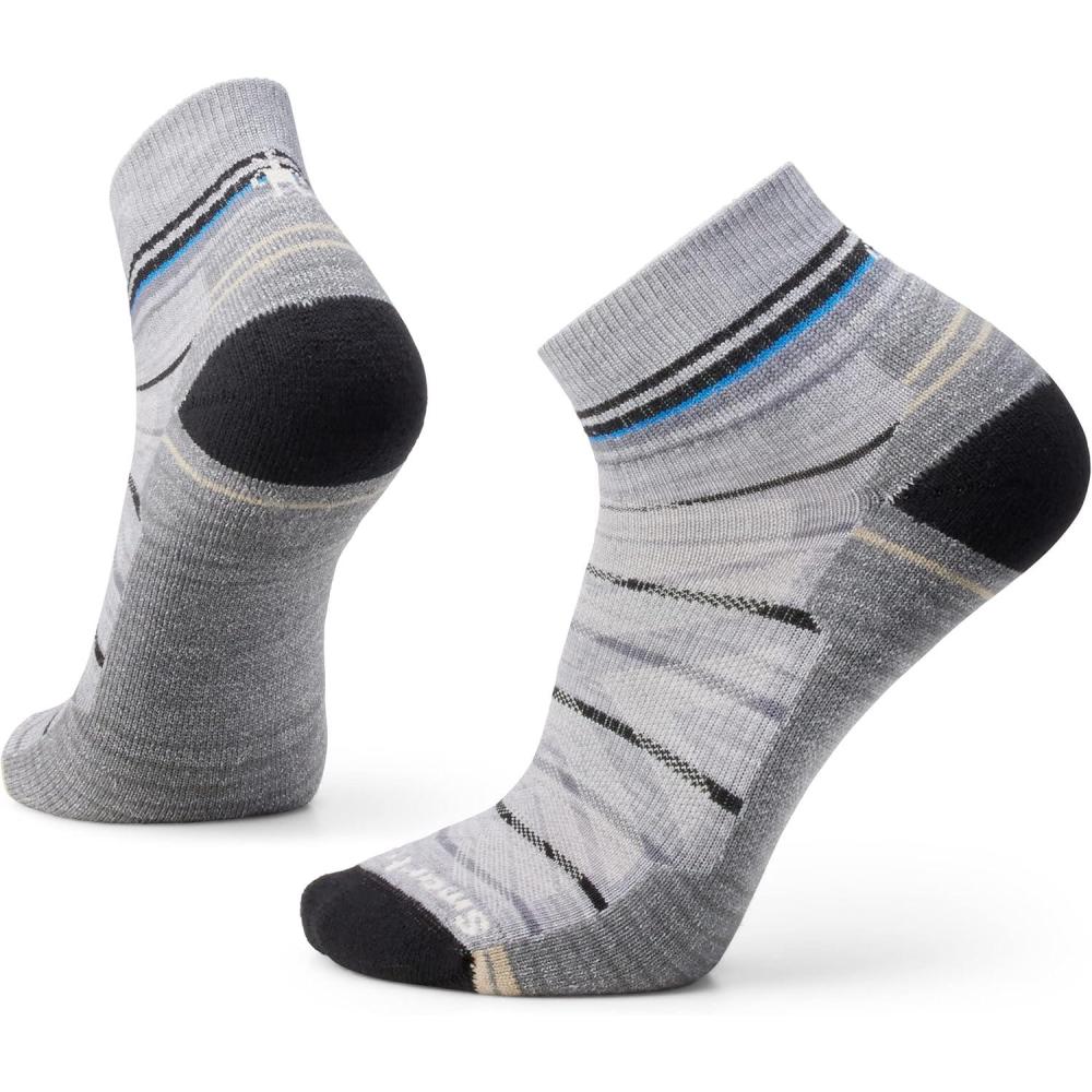 image:imageSmartwool Mens Hike Light Cushion Pattern Ankle SocksLight Gray