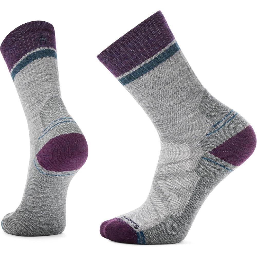 image:imageSmartwool Mens Hike Light Cushion Winding Trail Crew SocksLight Gray