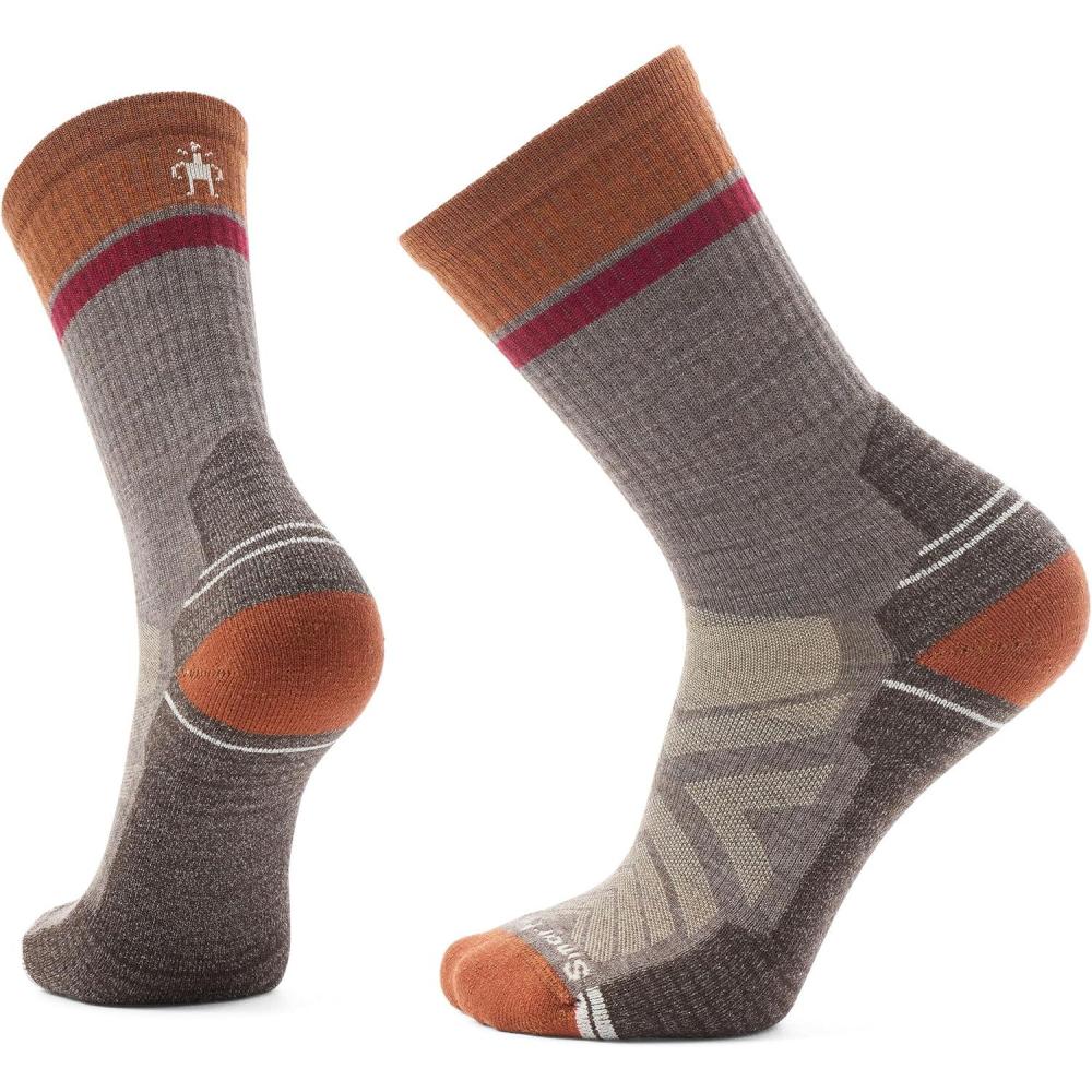 image:imageSmartwool Mens Hike Light Cushion Winding Trail Crew SocksTaupe