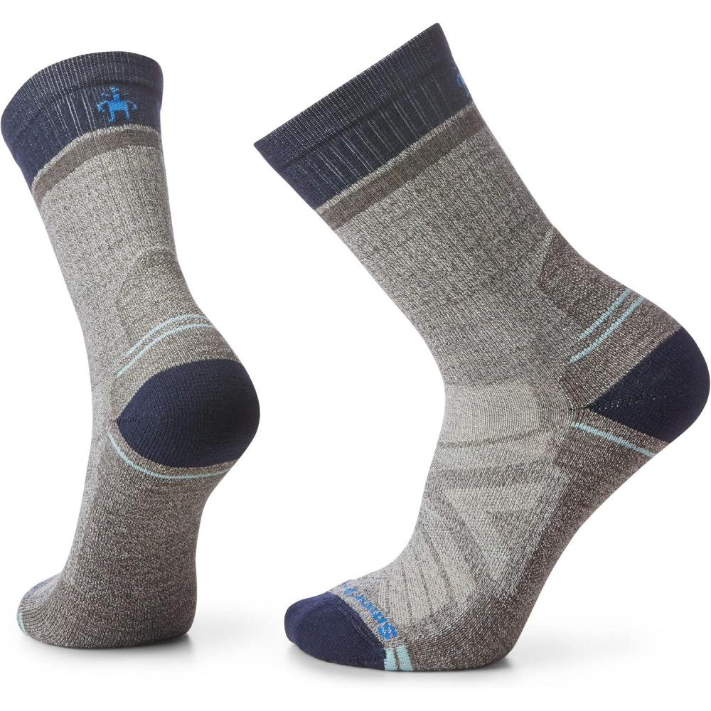 image:imageSmartwool Mens Hike Light Cushion Winding Trail Crew SocksTaupenatural Marl