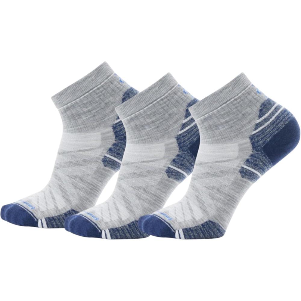 image:imageSmartwool Mens Hike Targeted Cushion Ankle SocksLight Gray3pk