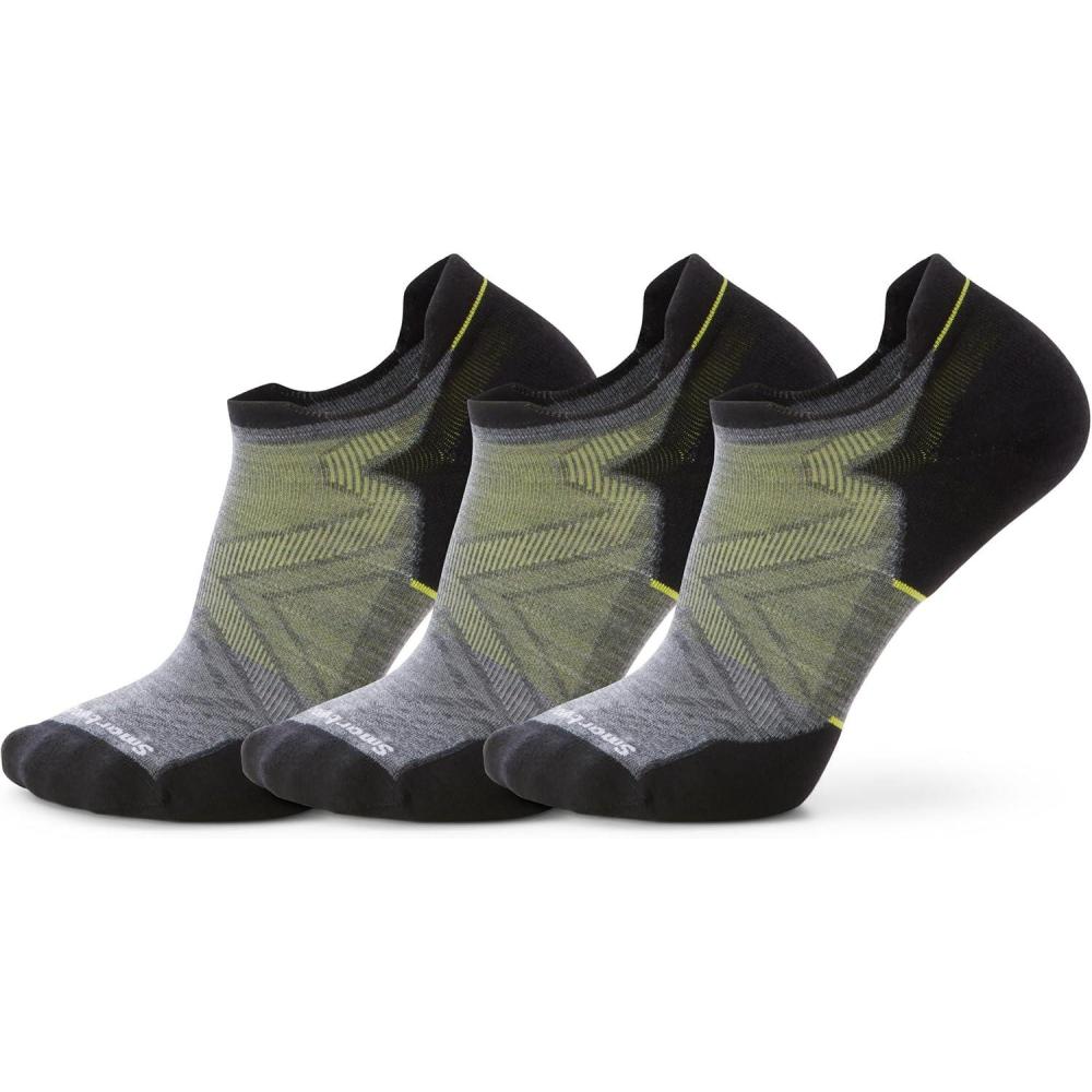 image:imageSmartwool Mens Run Targeted Cushion Low Ankle SocksMedium Gray3pk
