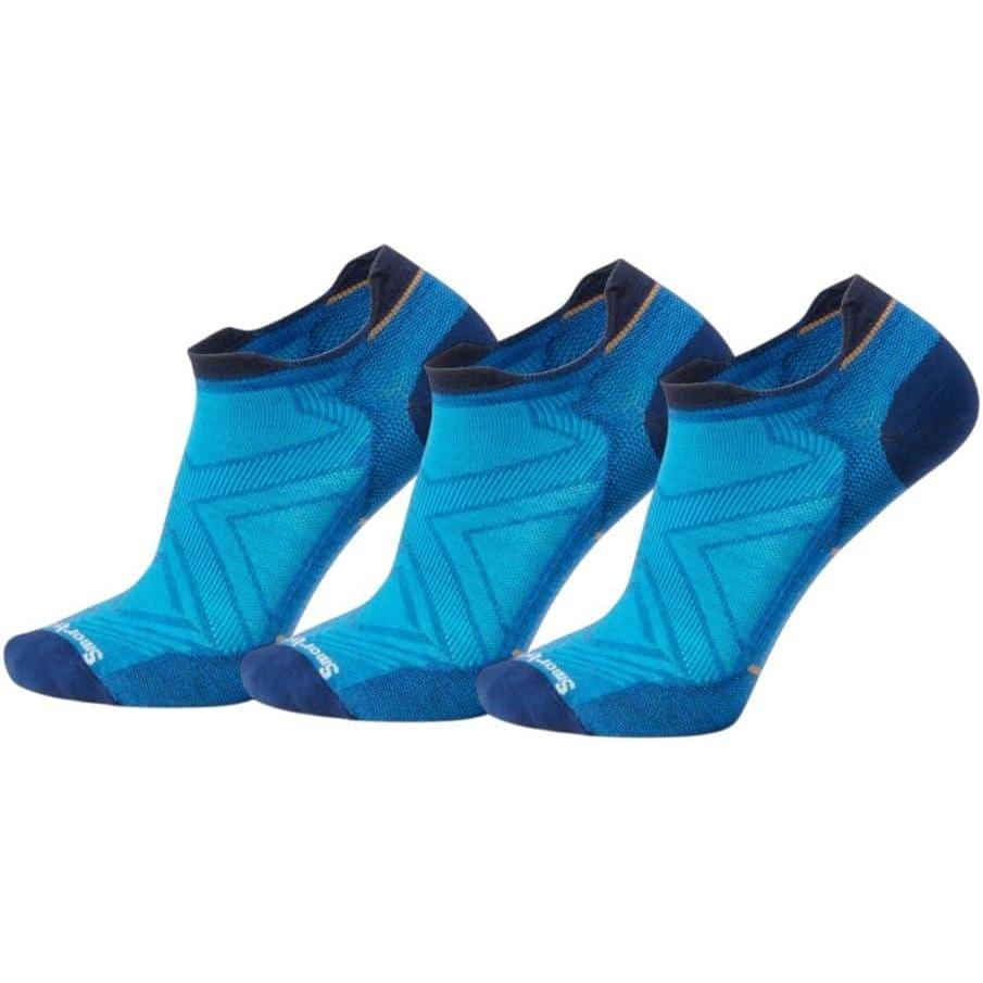 image:imageSmartwool Mens Run Zero Cushion Low Ankle SocksLaguna Blue3pk