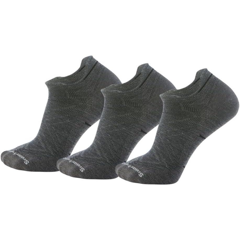 image:imageSmartwool Mens Run Zero Cushion Low Ankle SocksMedium Gray3pk