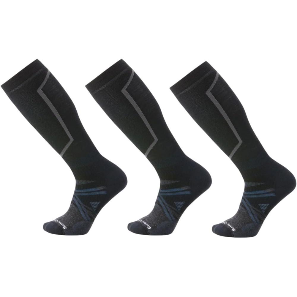 image:imageSmartwool Ski Full Cushion Over The Calf Socks For Men and WomenBlack3pk