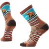image:imageSmartwool Mens Hike Targeted Cushion Bear Stripe Mid Crew SocksPicante