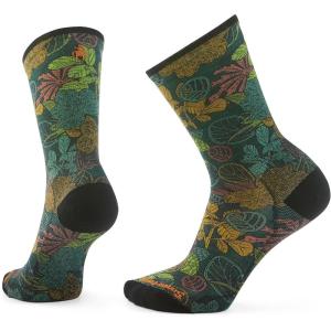 Smartwool Mens Bike Zero Cushion Aloha Forest Print Crew Socks(Twilight Blue)