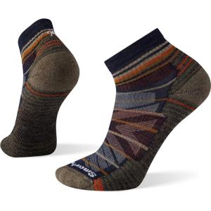 Smartwool Men’s Hike Light Cushion Pattern Ankle Socks(Deep Navy)