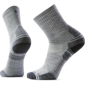 Smartwool Men’s Hike Targeted Cushion Mid Crew Socks(Light Gray)
