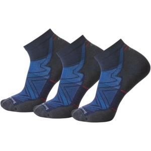 Smartwool Men’s Run Targeted Cushion Ankle Socks(Deep Navy-3pk)
