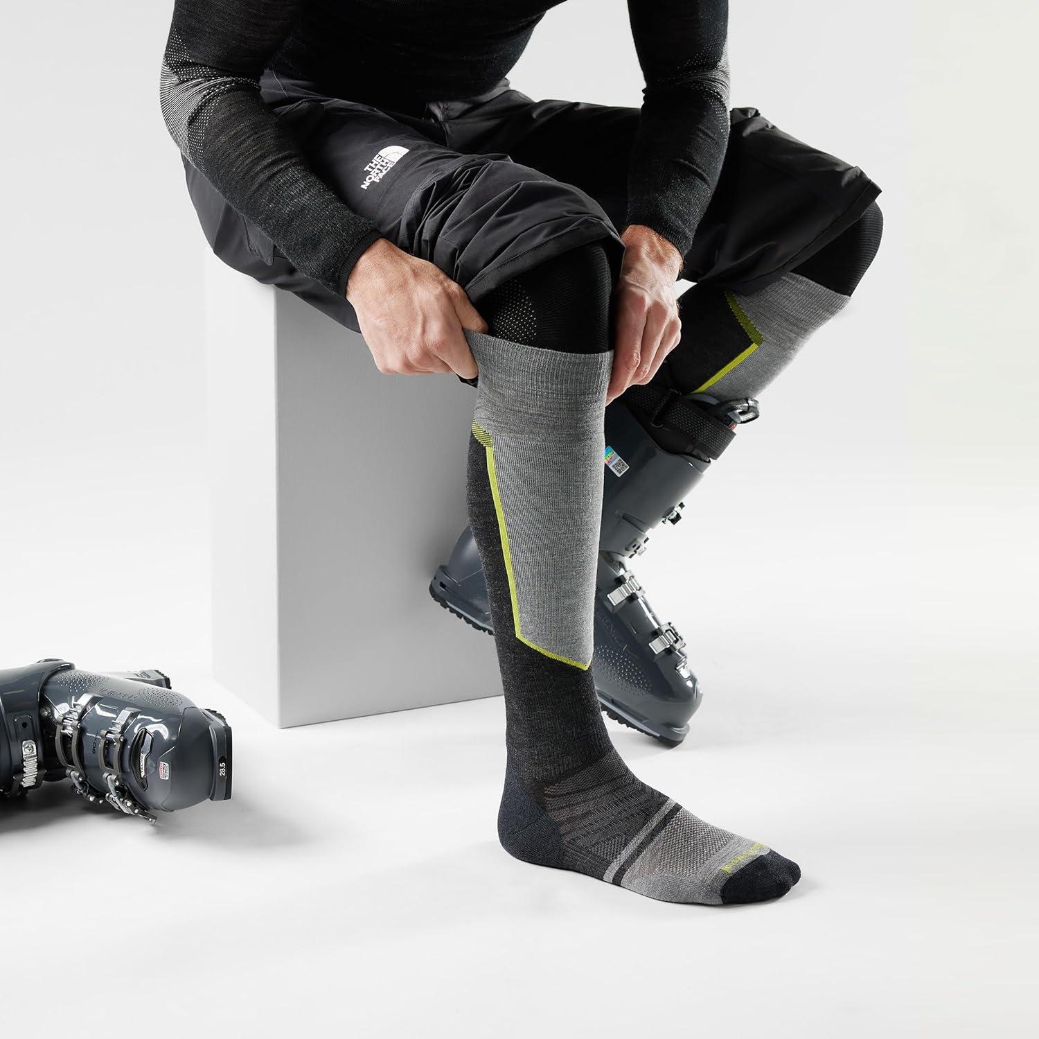 image:imageSmartwool Mens Ski Targeted Cushion Extra Stretch Over the Calf SocksCharcoal