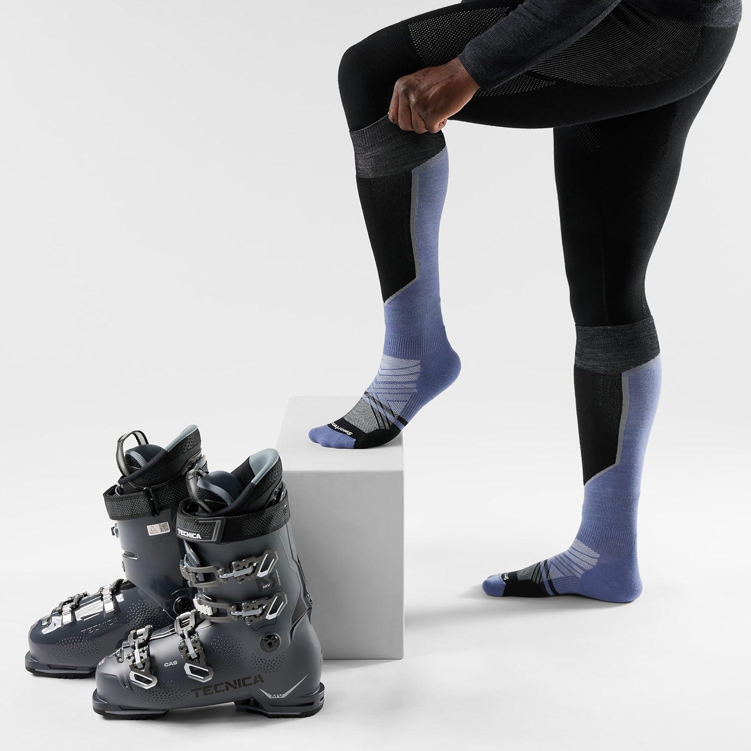 image:imageSmartwool Mens Ski Targeted Cushion Extra Stretch Over the Calf SocksNightfall Blue