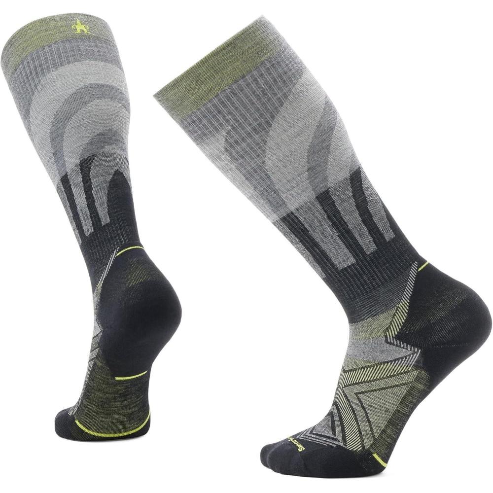 image:imageSmartwool Mens Run Targeted Cushion Compression Over The Calf SocksMedium Gray