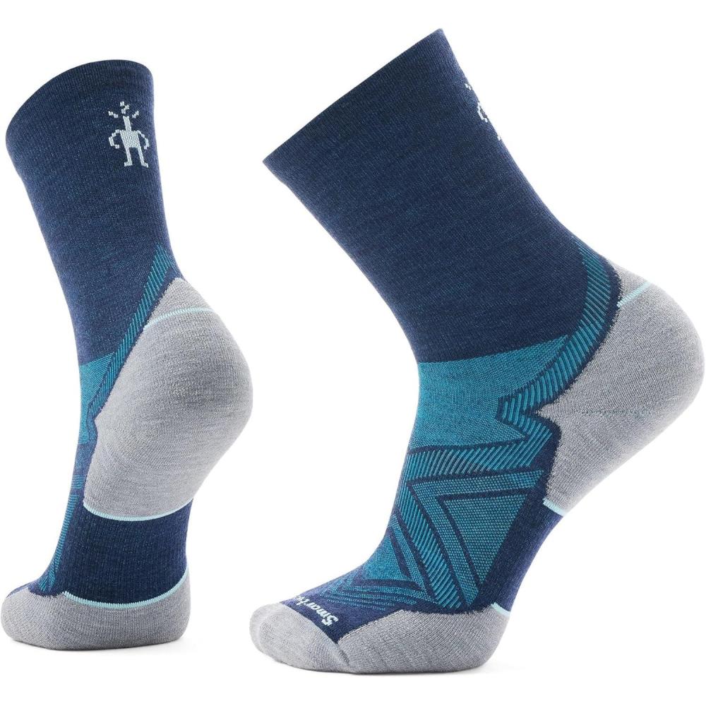 image:imageSmartwool Mens Run Targeted Cushion Mid Crew SocksDeep Navy