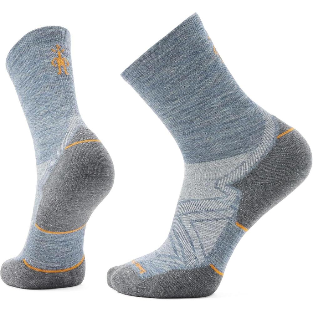 image:imageSmartwool Mens Run Targeted Cushion Mid Crew SocksPewter Blue