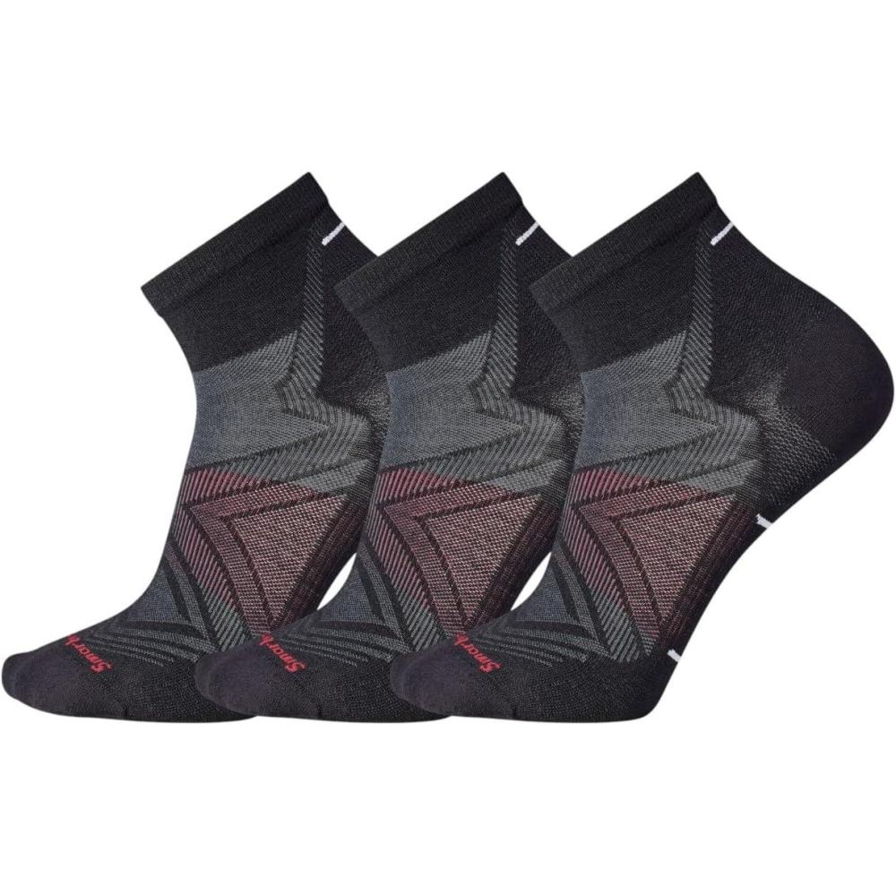 image:imageSmartwool Mens Run Zero Cushion Ankle SocksBlack3pk