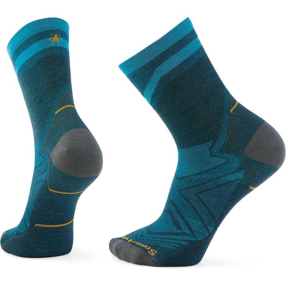 image:imageSmartwool Mens Run Zero Cushion Mid Crew Pattern SocksTwilight Blue