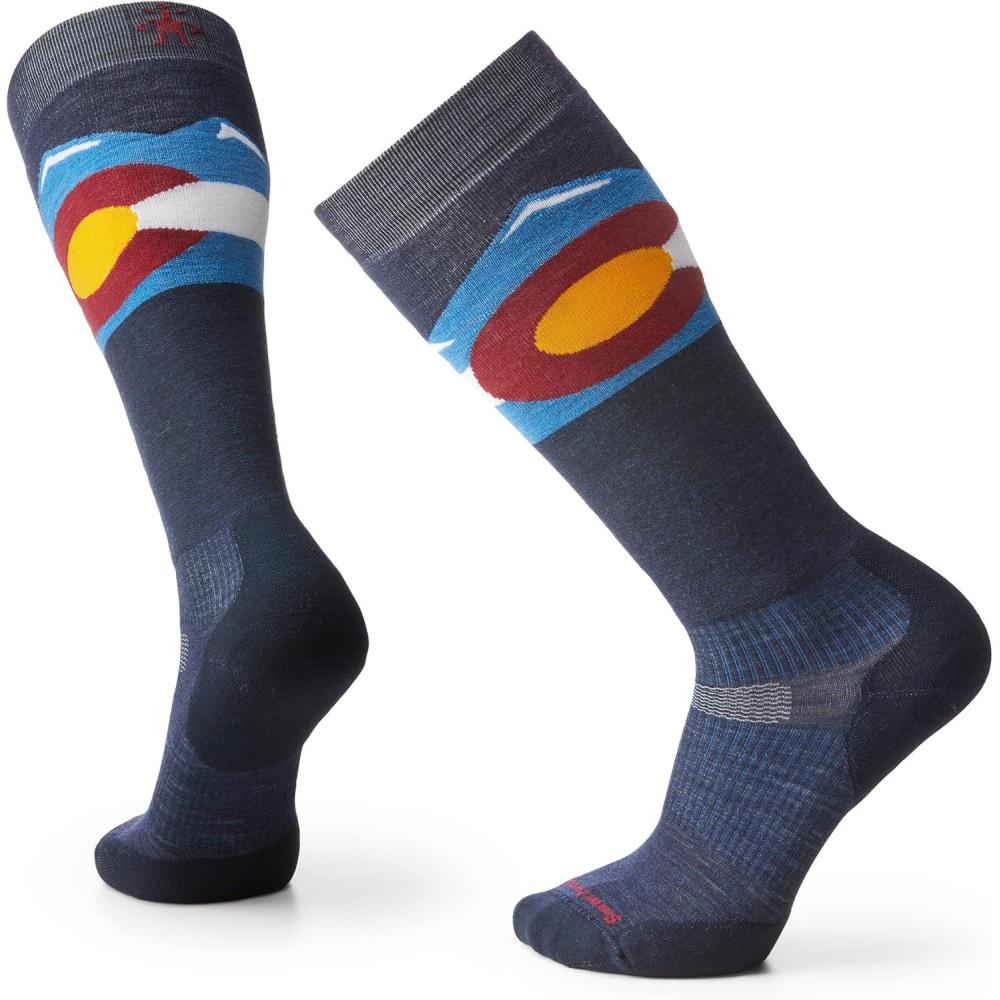 image:imageSmartwool Snowboard Colorado Targeted Cushion Over The Calf Socks For Men and WomenDeep Navy