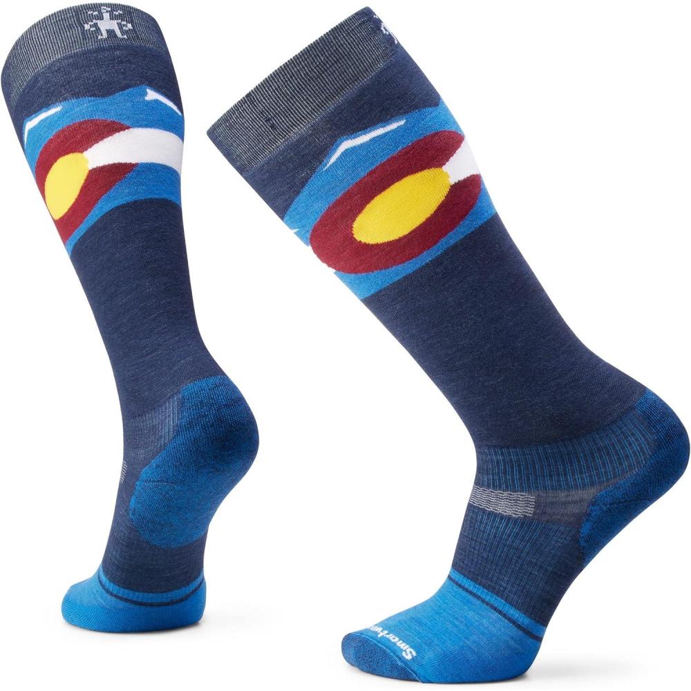 image:imageSmartwool Snowboard Colorado Targeted Cushion Over The Calf Socks For Men and WomenLaguna Blue