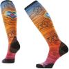 image:imageSmartwool Mens Ski Zero Cushion Geo Peaks Print Over The Calf SocksOrange Rust