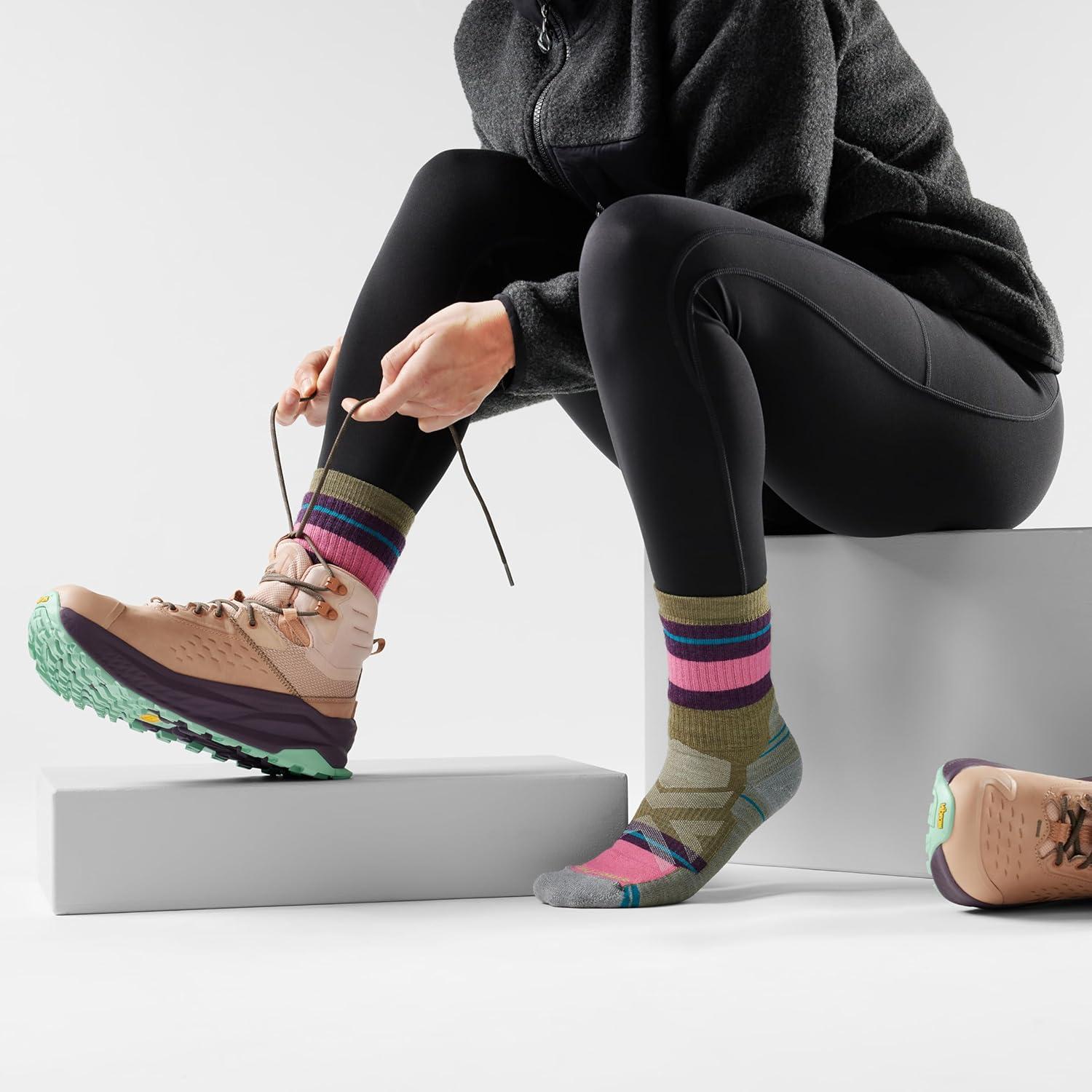 image:imageSmartwool Womens Hike Full Cushion Saturnsphere Crew SocksWinter Moss