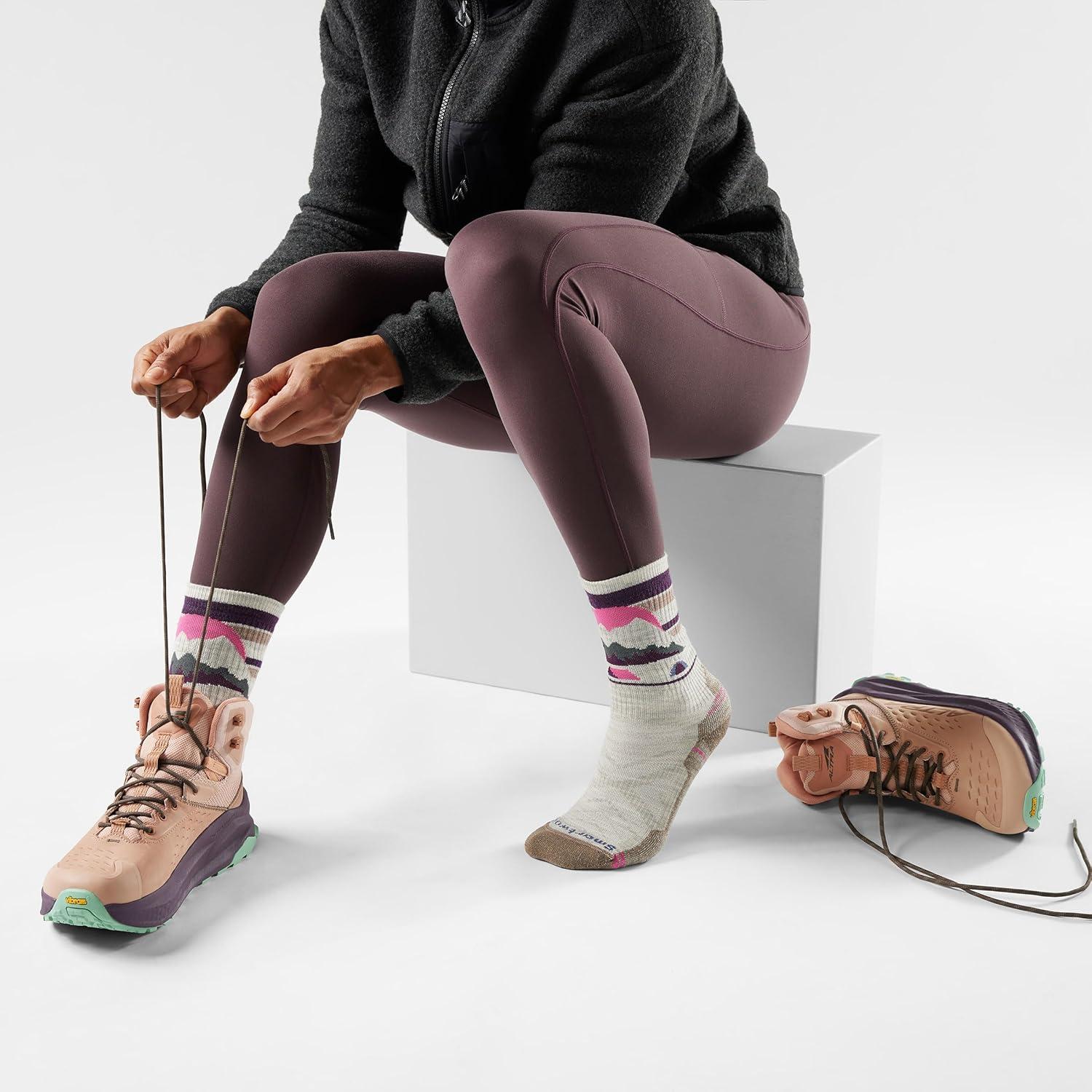image:imageSmartwool Womens Hike Light Cushion Mountain Moon Crew SocksAsh