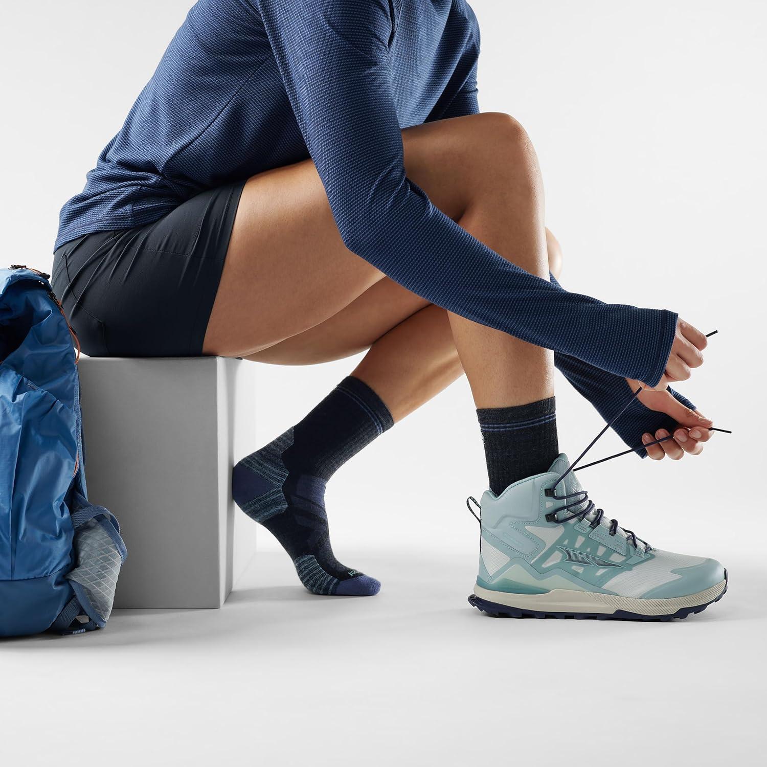image:imageSmartwool Womens Hike Targeted Cushion Mid Crew SocksCharcoal