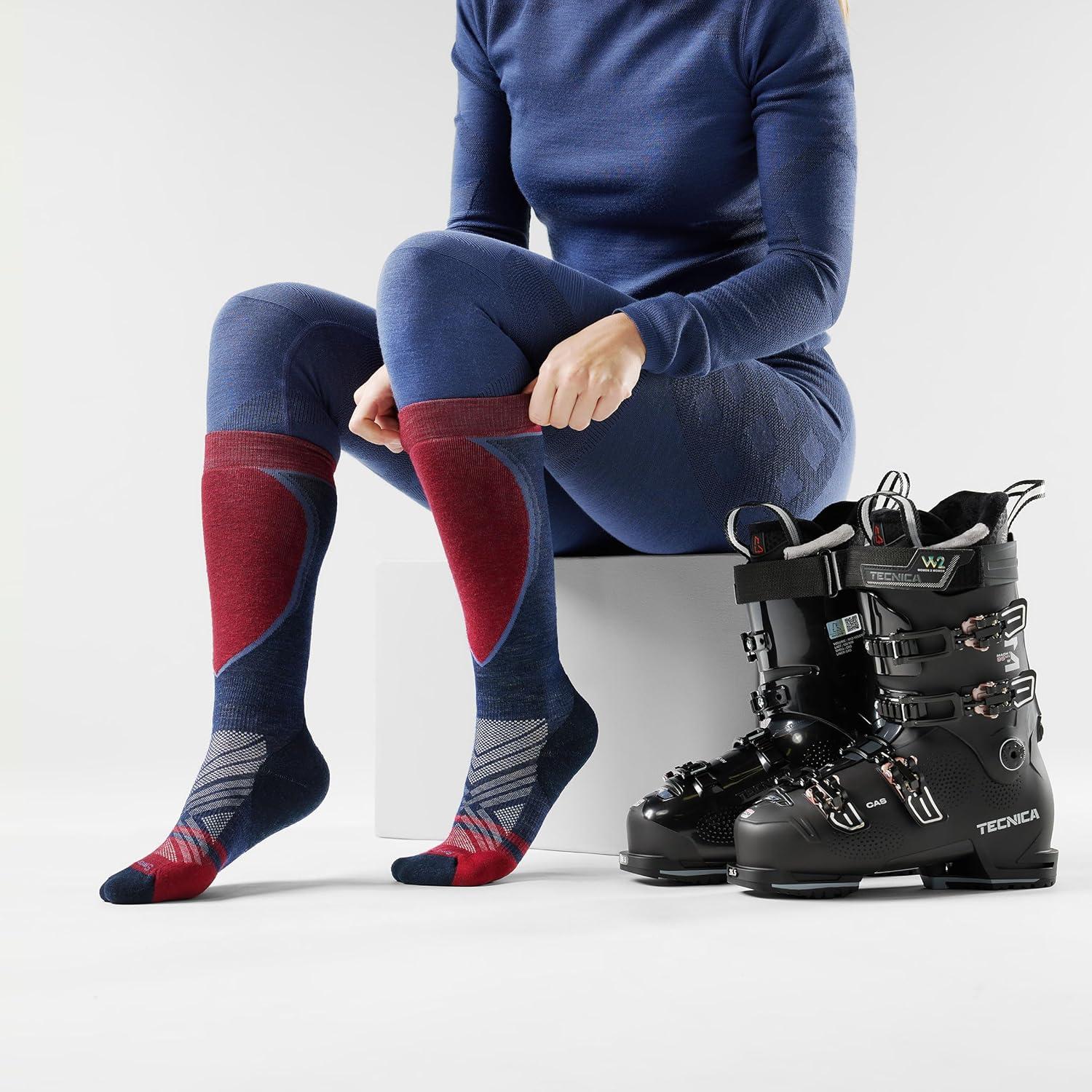 image:imageSmartwool Womens Ski Targeted Cushion Over The Calf SocksDeep Navy