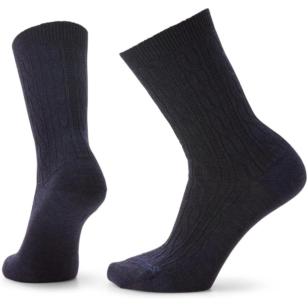 image:imageSmartwool Everyday Cable Crew Socks For Men and WomenDeep Navy Heather