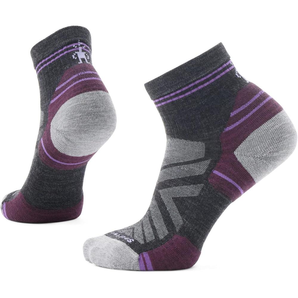 image:imageSmartwool Hike Light Cushion Ankle Socks Medium Gray LargeCharcoal