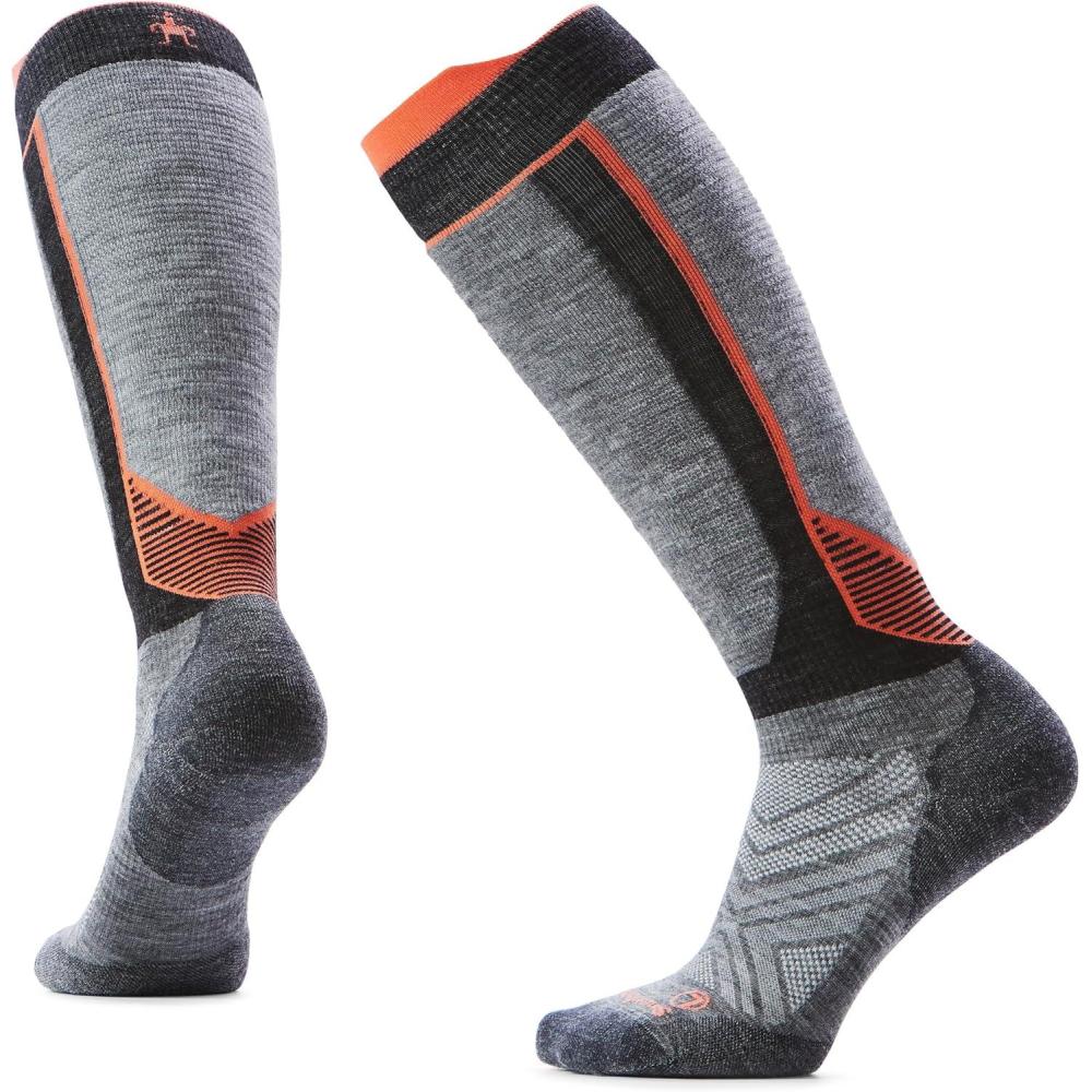 image:imageSmartwool Intraknit Womens Ski Targeted Cushion Over The Calf SocksMedium Gray