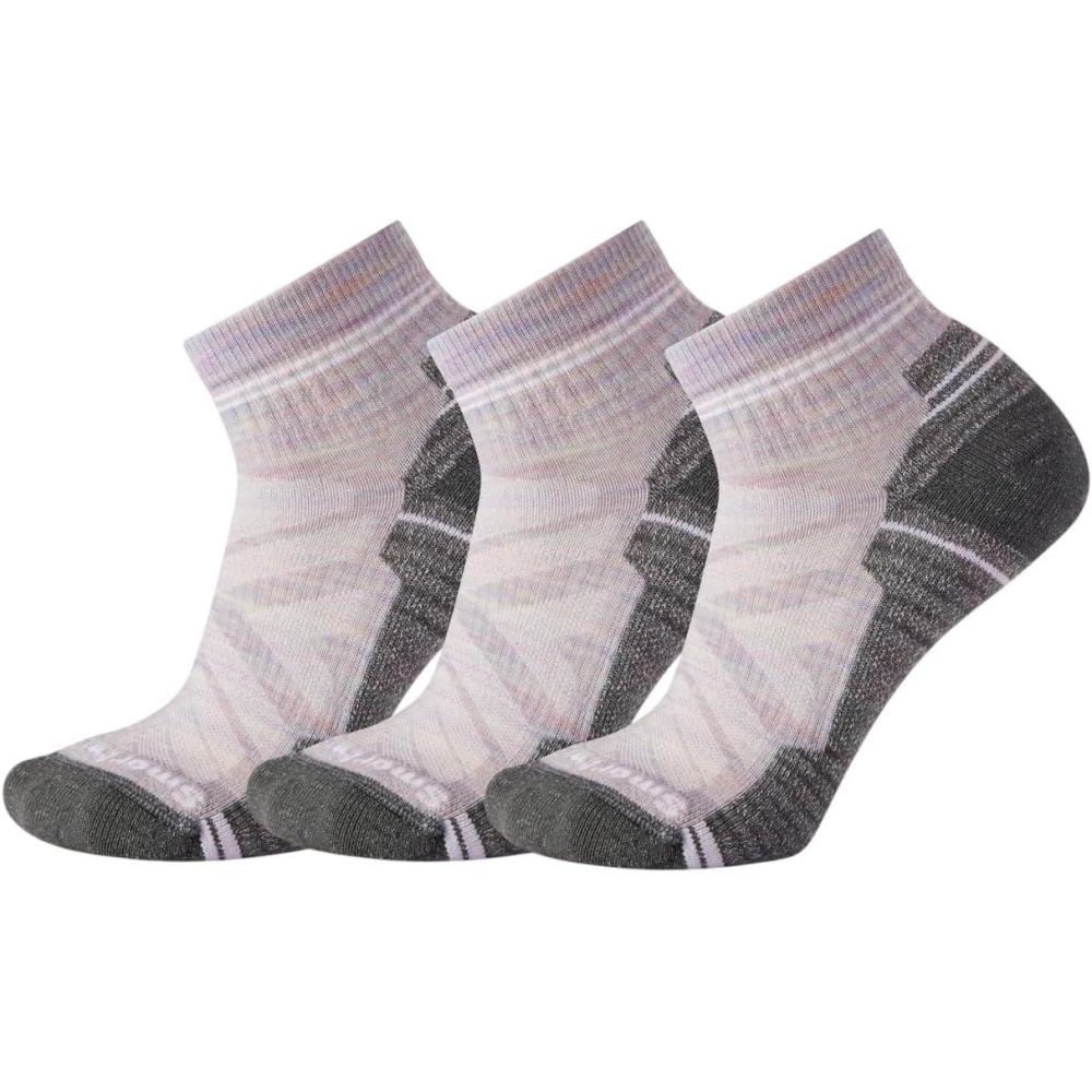 image:imageSmartwool Womens Hike Light Cushion Ankle SocksPurple Eclipse3pk