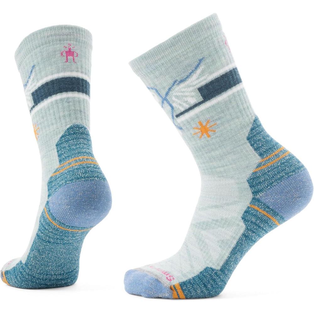 image:imageSmartwool Womens Hike Light Cushion Hoo Who Crew SocksFrosty Green
