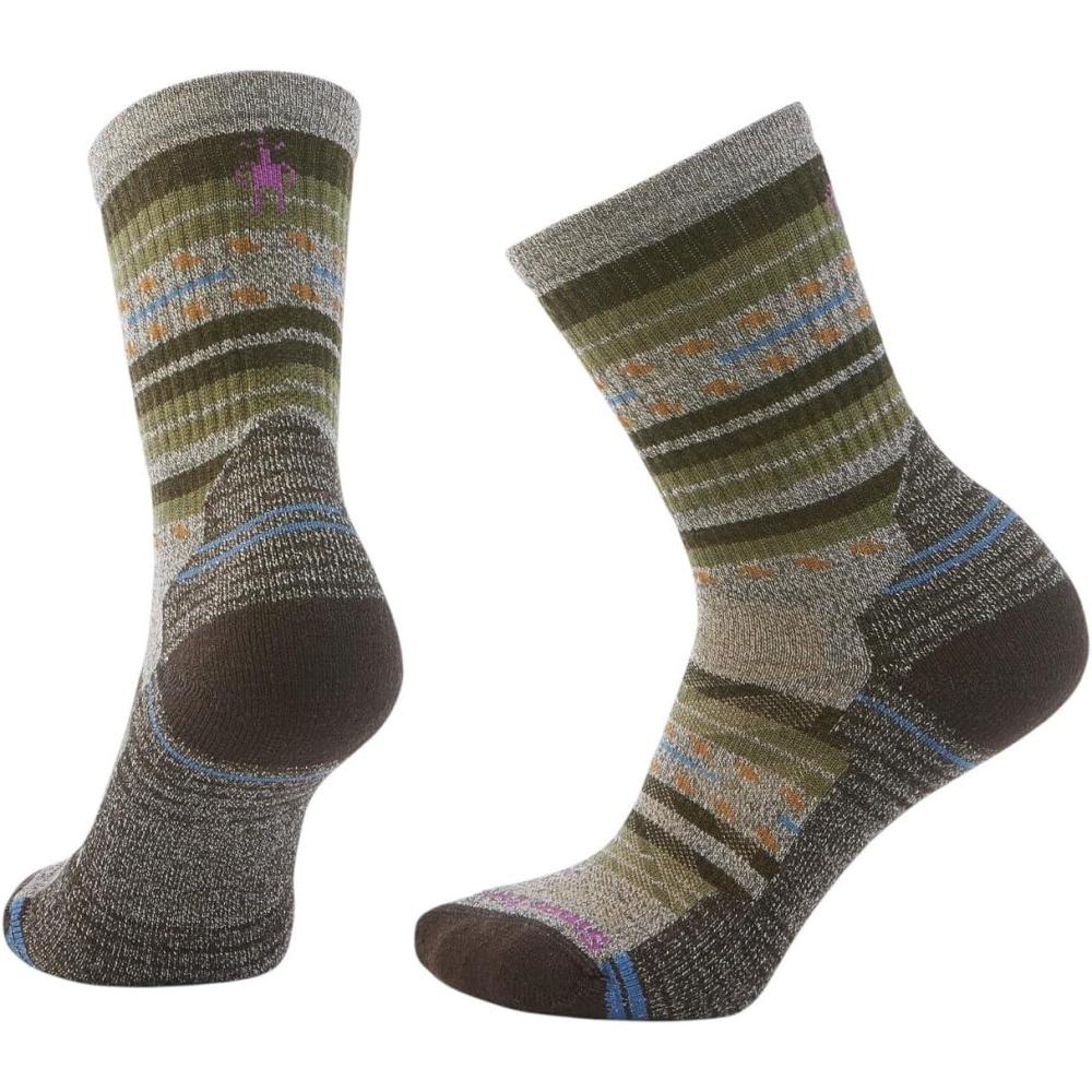 image:imageSmartwool Womens Hike Light Cushion Margarita CrewTaupeNatural Marl