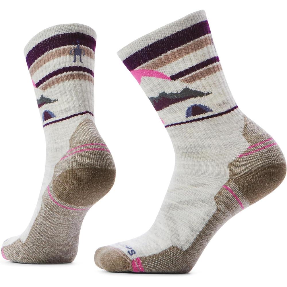 image:imageSmartwool Womens Hike Light Cushion Mountain Moon Crew SocksAsh