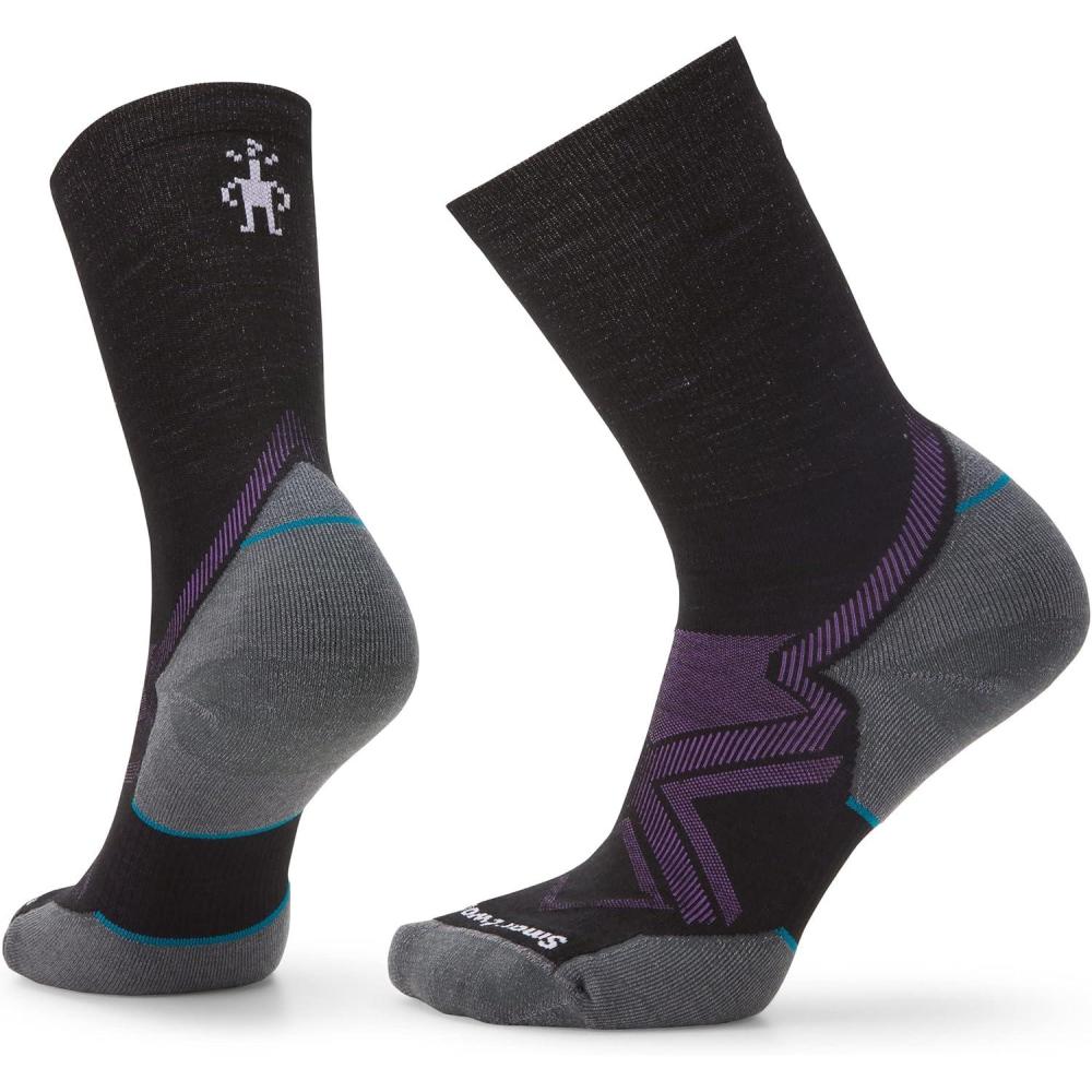 image:imageSmartwool Womens Run Cold Weather Targeted Cushion Crew SocksBlack