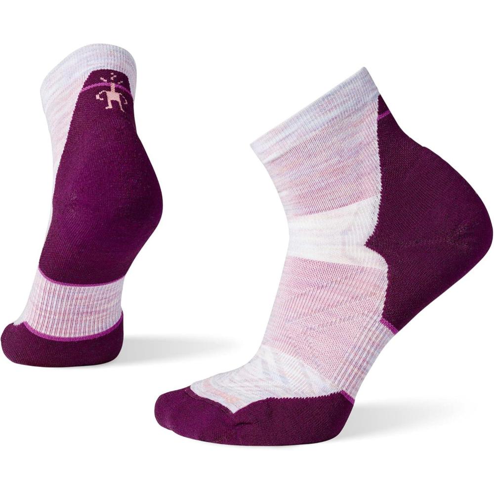 image:imageSmartwool Womens Run Targeted Cushion Ankle SocksPurple Eclipse