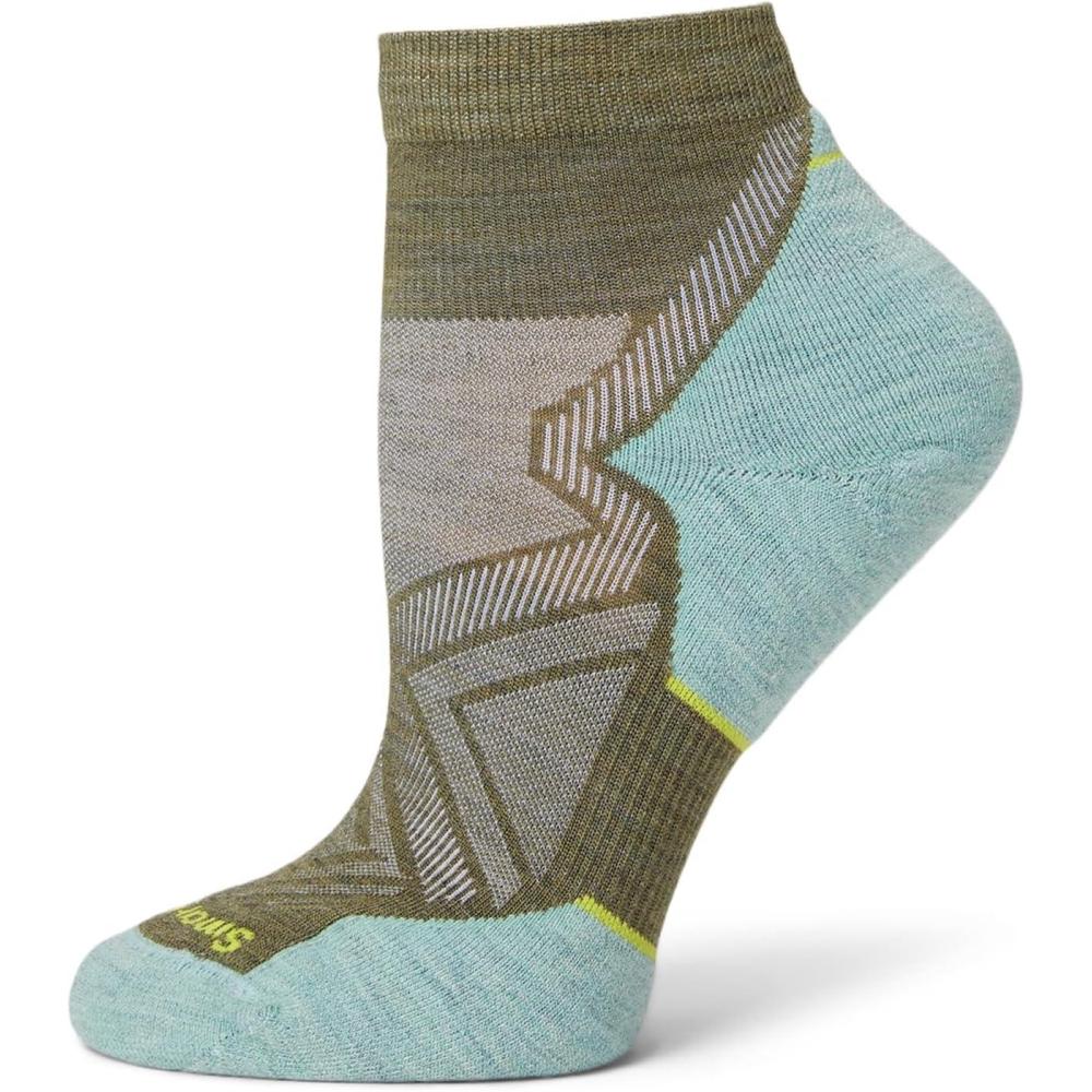 image:imageSmartwool Womens Run Targeted Cushion Ankle SocksWinter MossFrosty Green