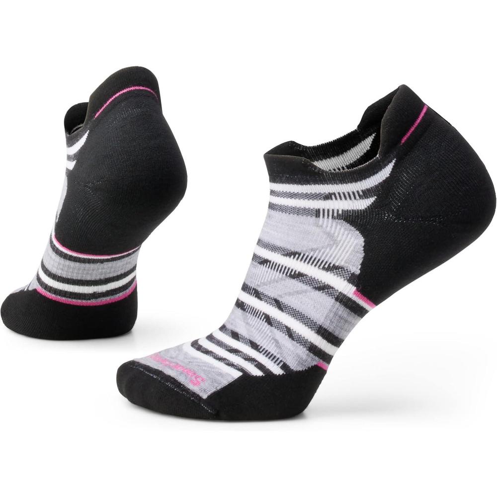 image:imageSmartwool Womens Run Targeted Cushion Stripe Low Ankle SocksBlack