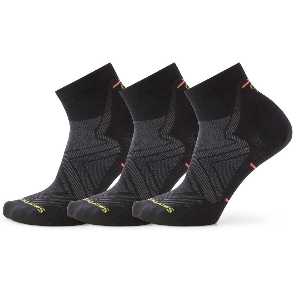 image:imageSmartwool Womens Run Zero Cushion Ankle SocksBlack3pk
