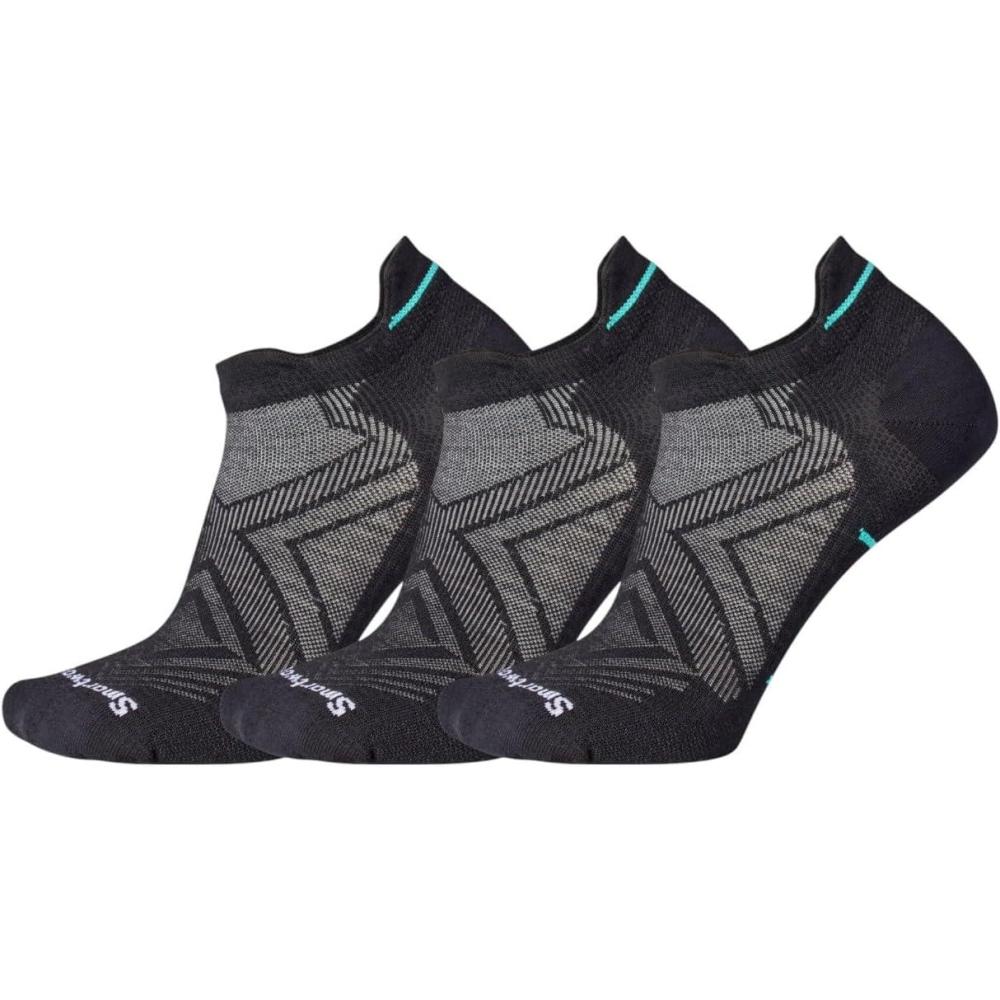 image:imageSmartwool Womens Run Zero Cushion Low Ankle SocksBlack3pk
