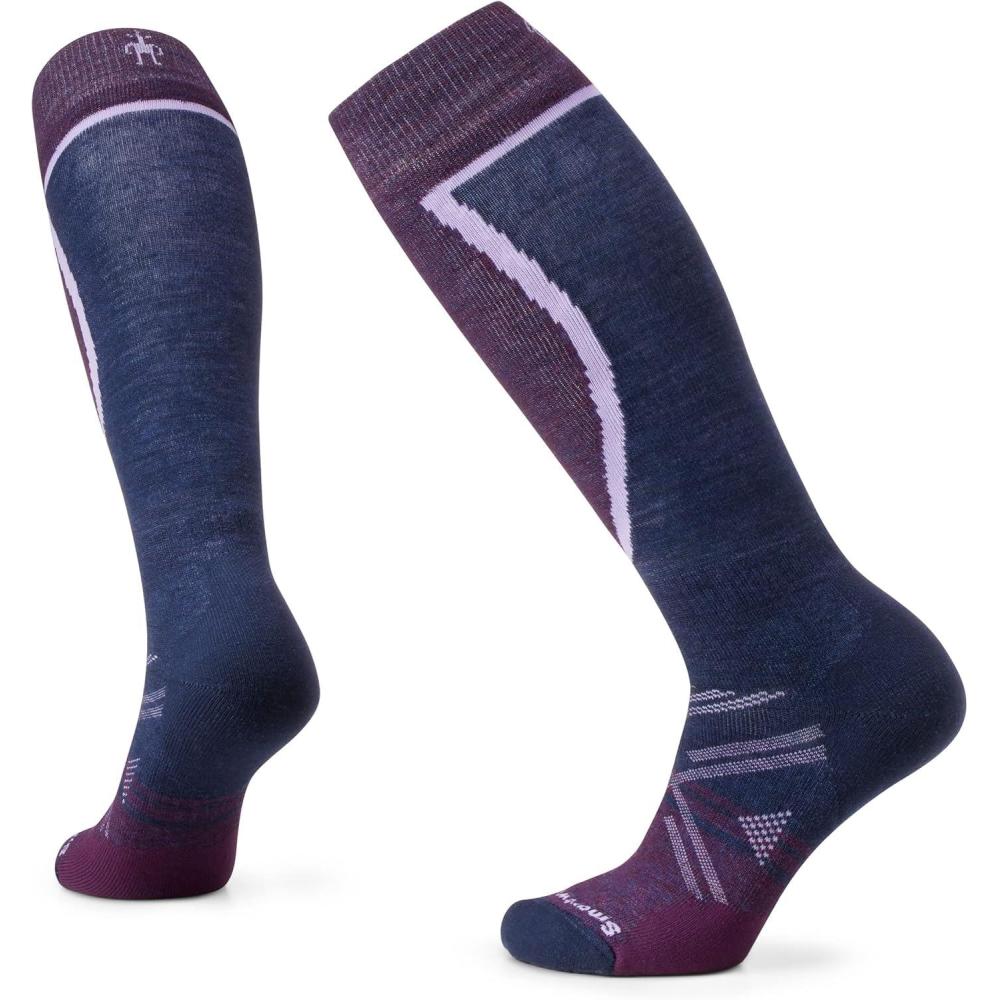 image:imageSmartwool Womens Ski Full Cushion Over The Calf SocksPurple Iris