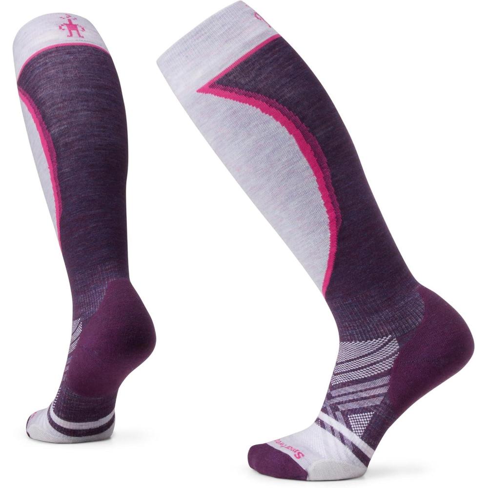 image:imageSmartwool Womens Ski Targeted Cushion Extra Stretch Over The Calf SocksPurple Iris
