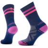 image:imageSmartwool Womens Hike Light Cushion Tube Stripe CrewDeep Navypower Pink