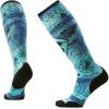 image:imageSmartwool Womens Ski Targeted Cushion Topo Treasures Print Over the Calf SocksNightfall Blue