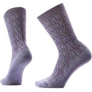 Smartwool Everyday Cable Crew Socks For Men and Women(Chalk Violet)