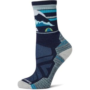 Smartwool Women’s Hike Light Cushion Mountain Moon Crew Socks(Deep Navy)